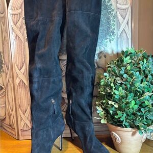 SCHUTZ Black Over the Knee Boots